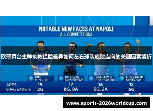 欧冠舞台主帅执教经验差异如何左右球队成败走向的关键因素解析 欧冠舞台主帅执教经验差异如何左右球队成败走向的关键因素解析