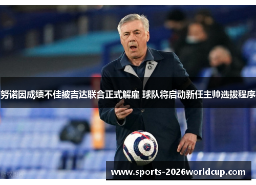 努诺因成绩不佳被吉达联合正式解雇 球队将启动新任主帅选拔程序 努诺因成绩不佳被吉达联合正式解雇 球队将启动新任主帅选拔程序